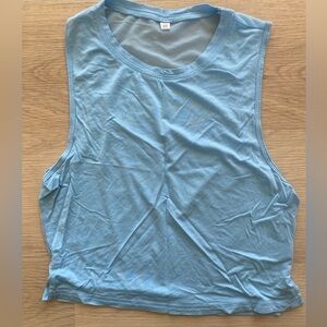 Blue tank, mesh back. Sz. XS